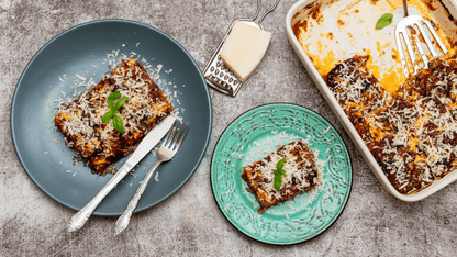 Baked aubergine parmigiana