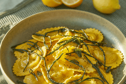 Cod Ravioli with Samphire