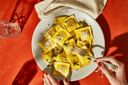 lamb and rosemary ravioli