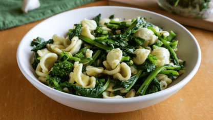 Orecchiette con Cime di Rapa: Pasta with Turnip Tops