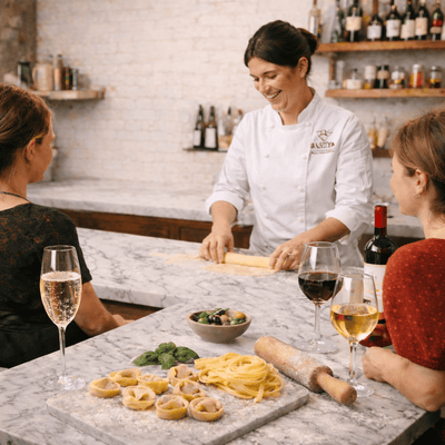 Event Masterclass New class! Wine tasting & pasta making
