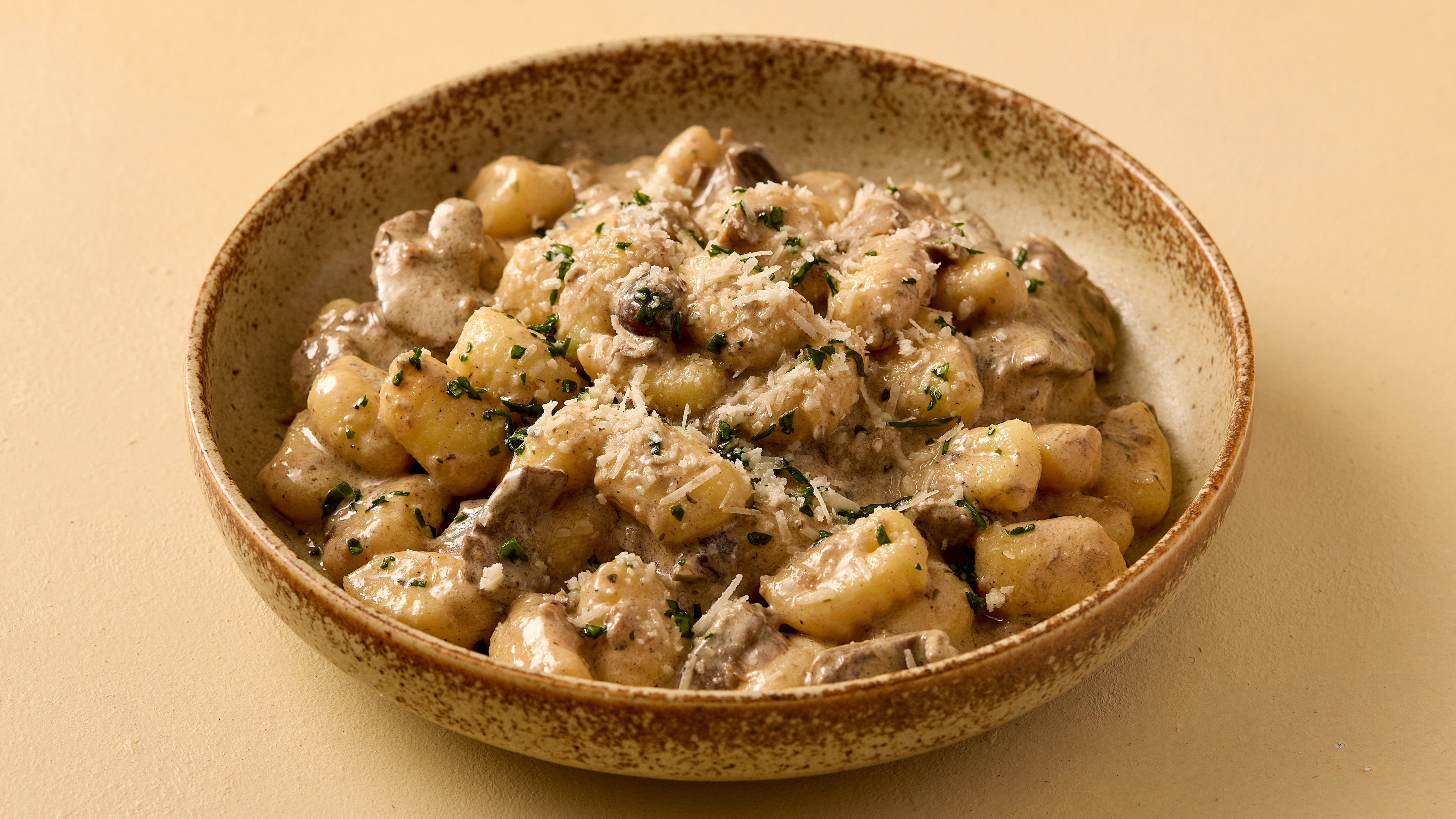 Gnocchi with mushroom sauce Pasta Evangelists