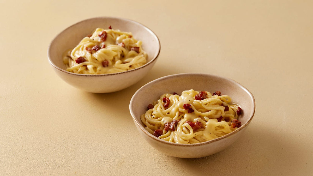 Bucatini alla Carbonara with Crispy Pancetta Pasta Evangelists