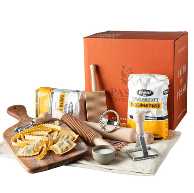 Gifts by Pasta Evangelists Pasta Making Kit Ultimate Pasta Making Kit (Twelve Piece) & Artisan's Apron